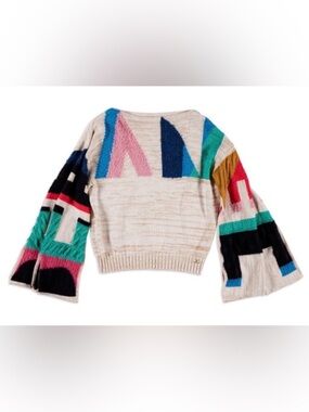 Chanel Logo Geometric Cutout Sweater Runway 2019